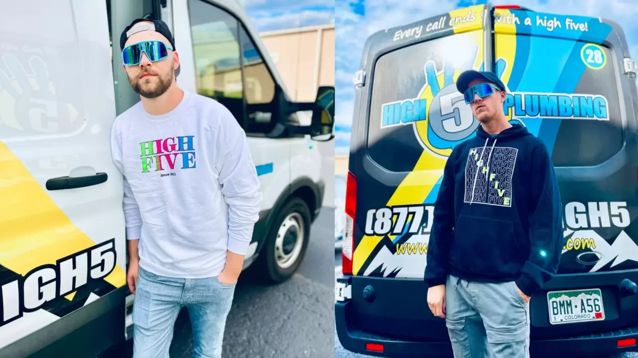 High 5 Plumbing breaks stereotypes with High 5 Clothing